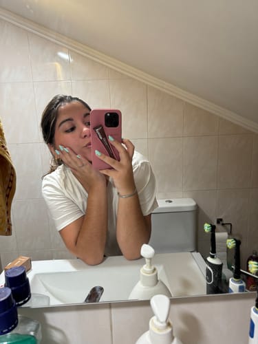 Customer photo review of summer lip case -  salty tan