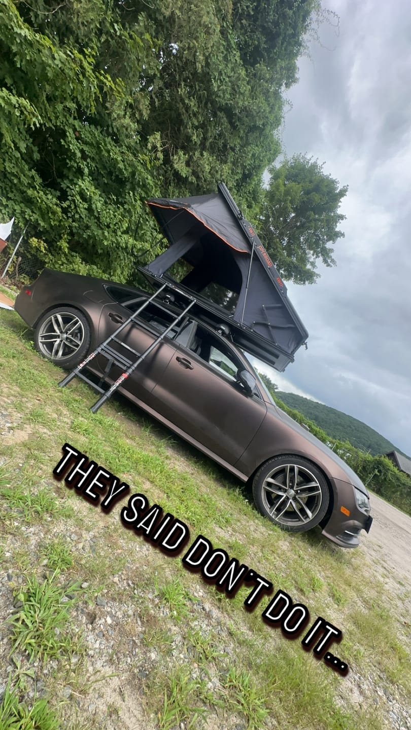 Customer photo review of OPENROAD Aluminum Hard Shell Roof Top Tent-PeakRoof LT V2 Series