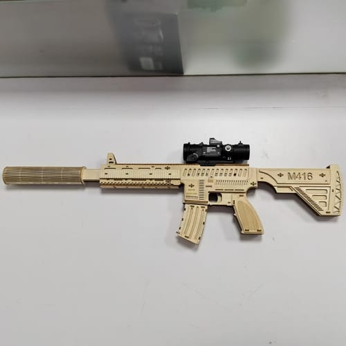 Customer photo review of M416 3D wooden puzzle