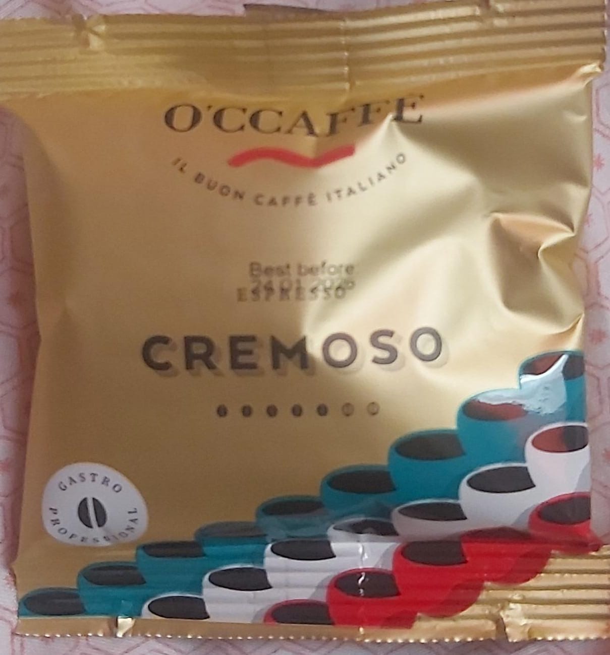 Customer photo review of Caja Occaffe 150 Cialde Pods Cremoso Tipo Ese