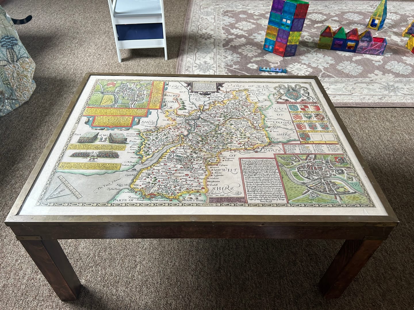 Customer photo review of Old Map of Gloucestershire, 1611, John Speed - Bristol, Cheltenham, Gloucester, Kingswood, Filton