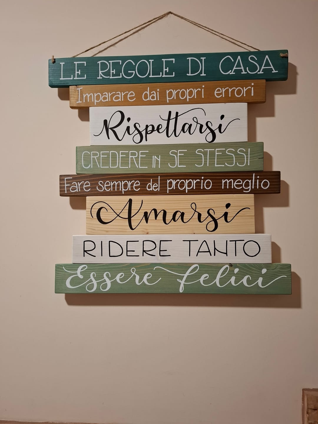 Customer photo review of Regole di Casa - Noce Petrolio