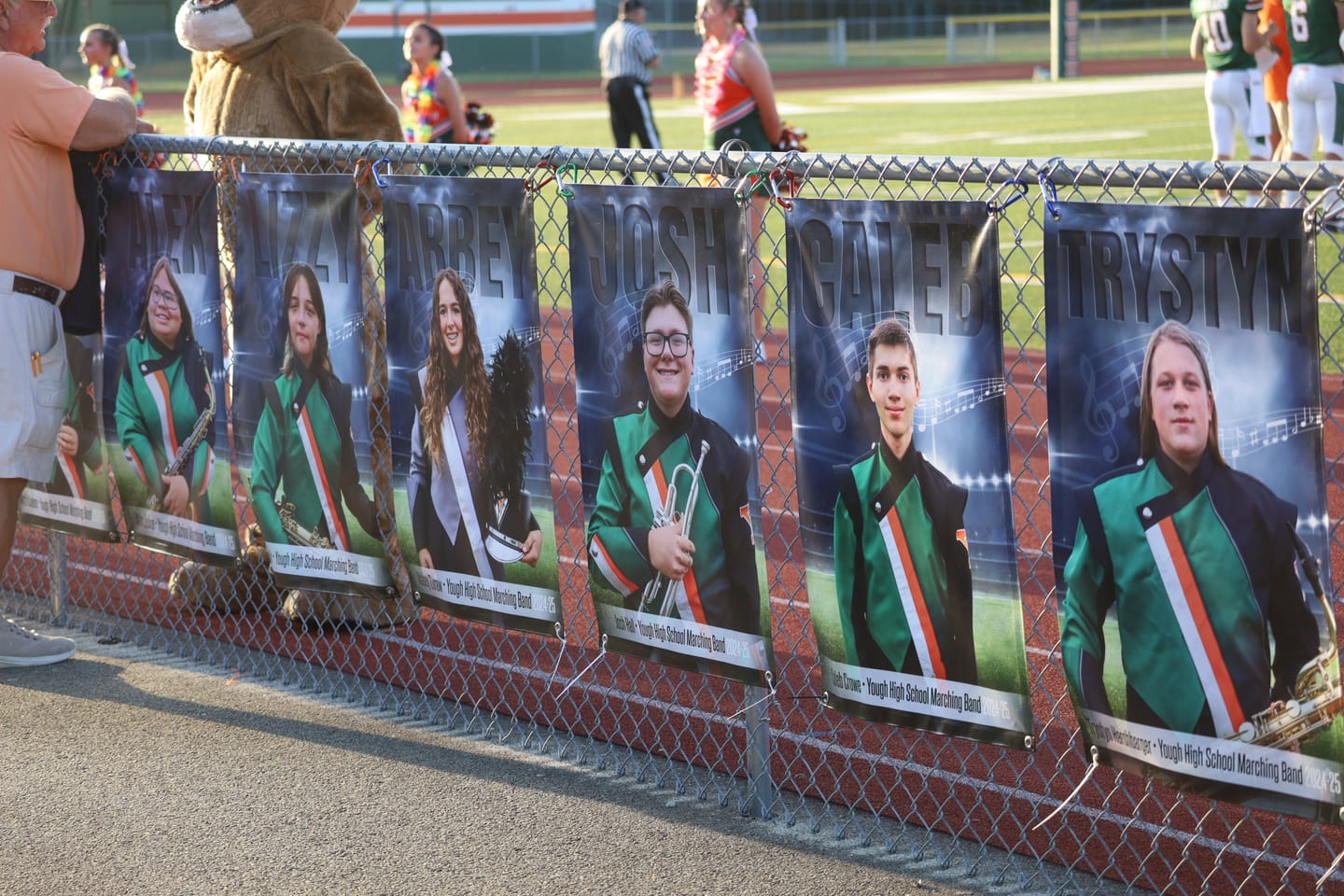 Customer photo review of Custom Sports Banner - Stormy Lights Marching Band