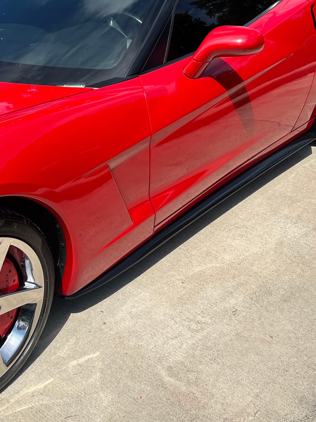 Customer photo review of Corvette C6 Base | ZR1 Conversion Side Skirts Rocker Panels