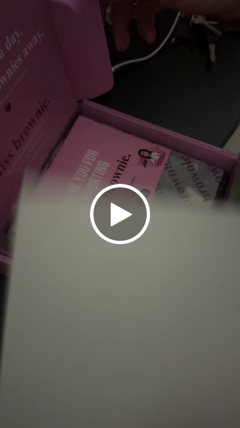 Customer video review of Mini Custom Birthday Brownie