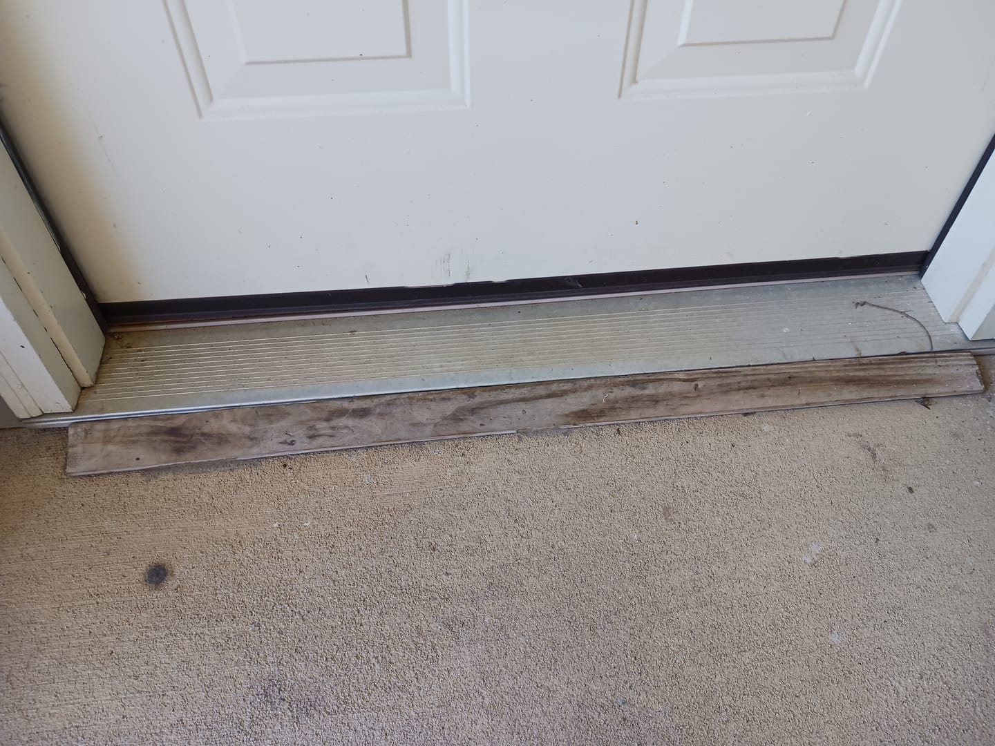 Customer photo review of 36" Universal Wrap-Around Door Sweep