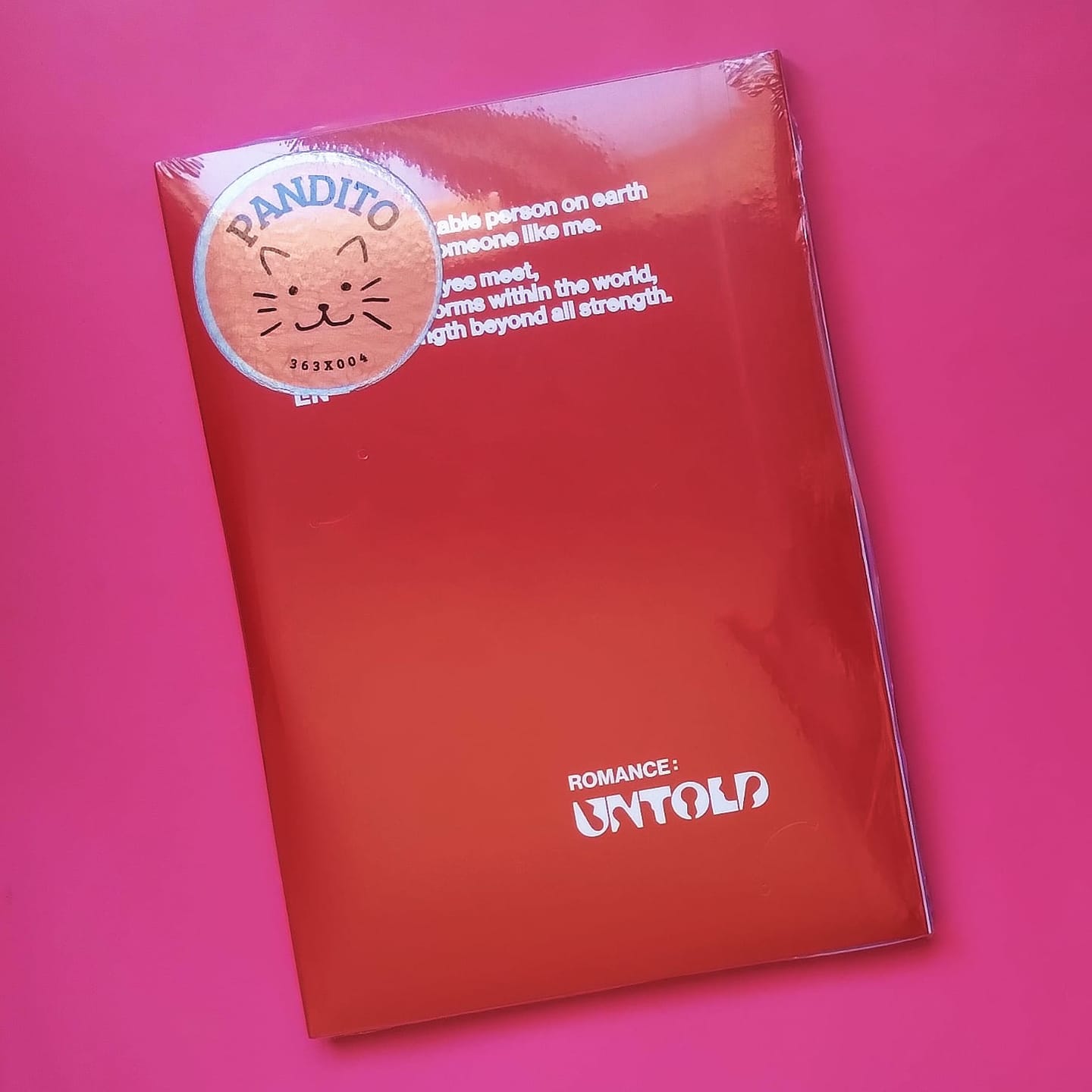Customer photo review of ENHYPEN - ROMANCE : UNTOLD 2ND ALBUM ENGENE RANDOM
