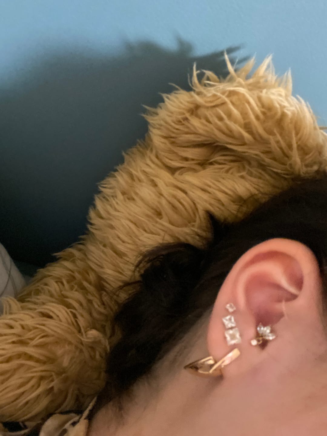 Customer photo review of Cataleya 2 Piercing | 18K vergoldet