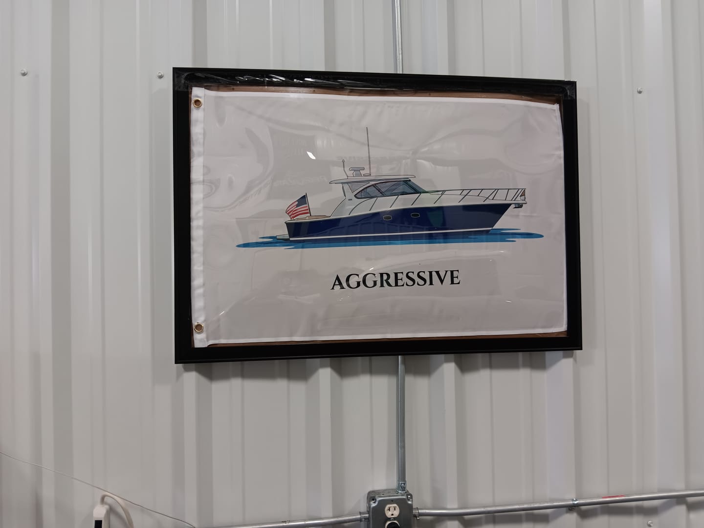 Customer photo review of Custom Lightweight Performance Boat Flags