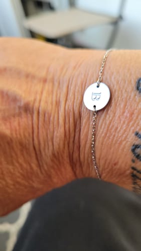 Customer photo review of Bracelet "Initiale"