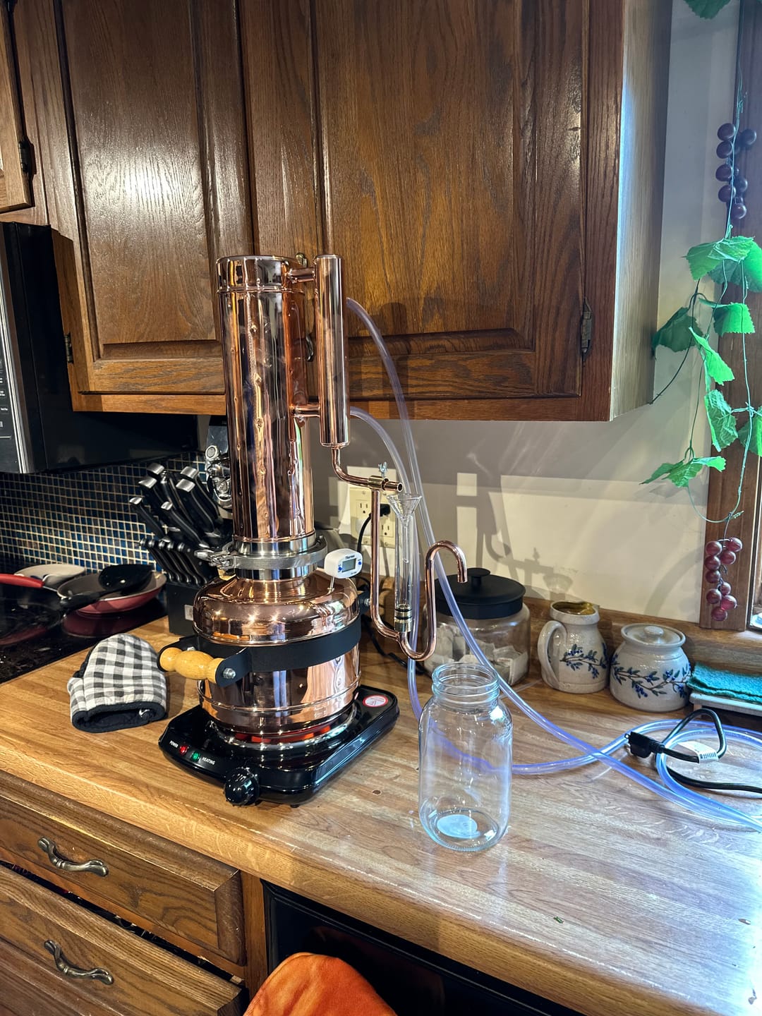 Customer photo review of Essential Oil Distiller 1,9Gal/7L - Premium Kit
