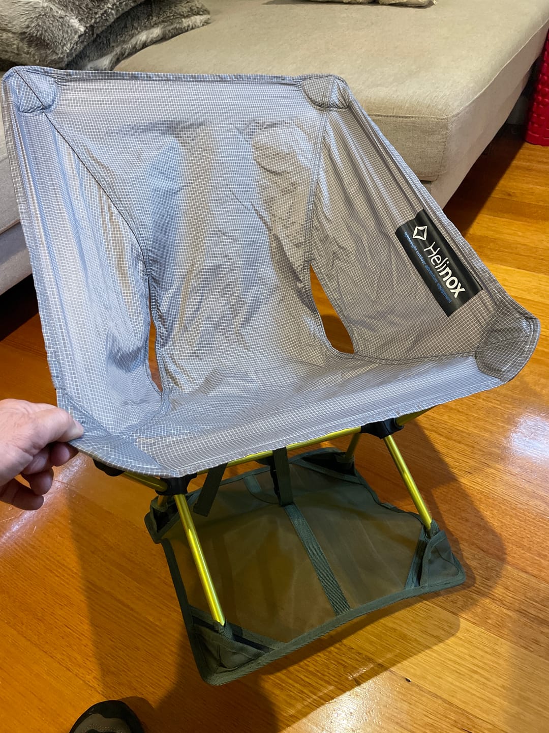 Customer photo review of Ultralight Camp Chair - Groundsheet