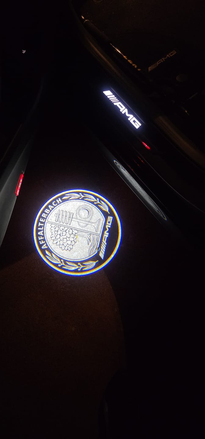 Customer photo review of EuroLuxe Mercedes Benz LED Car Door Welcome Logo Shadow Lights