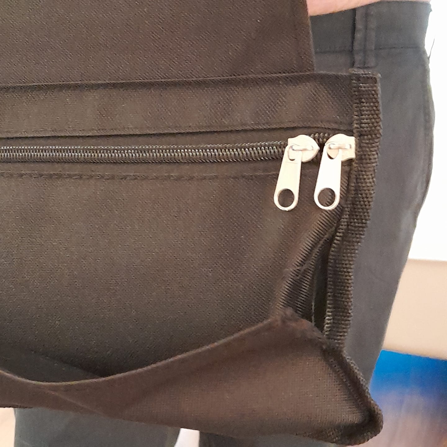 Customer photo review of Armrest Storage Bag for Wheelchairs & Mobility Scooter