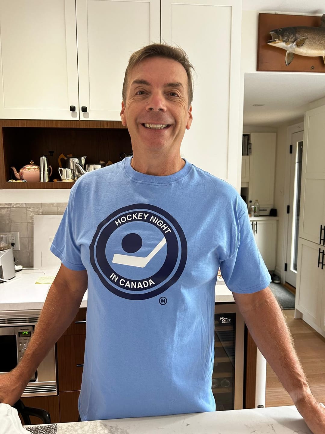 Customer photo review of Retro Hockey Night in Canada Mens T-shirt