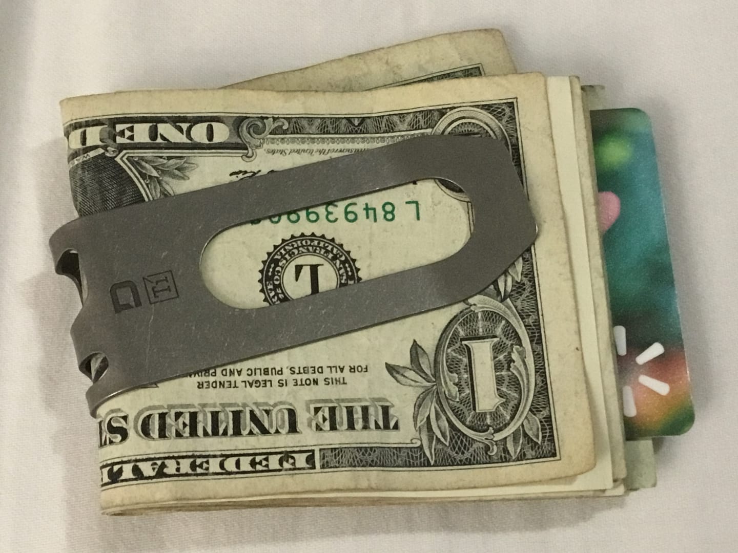 Customer photo review of MC02 TITANIUM MONEY CLIP