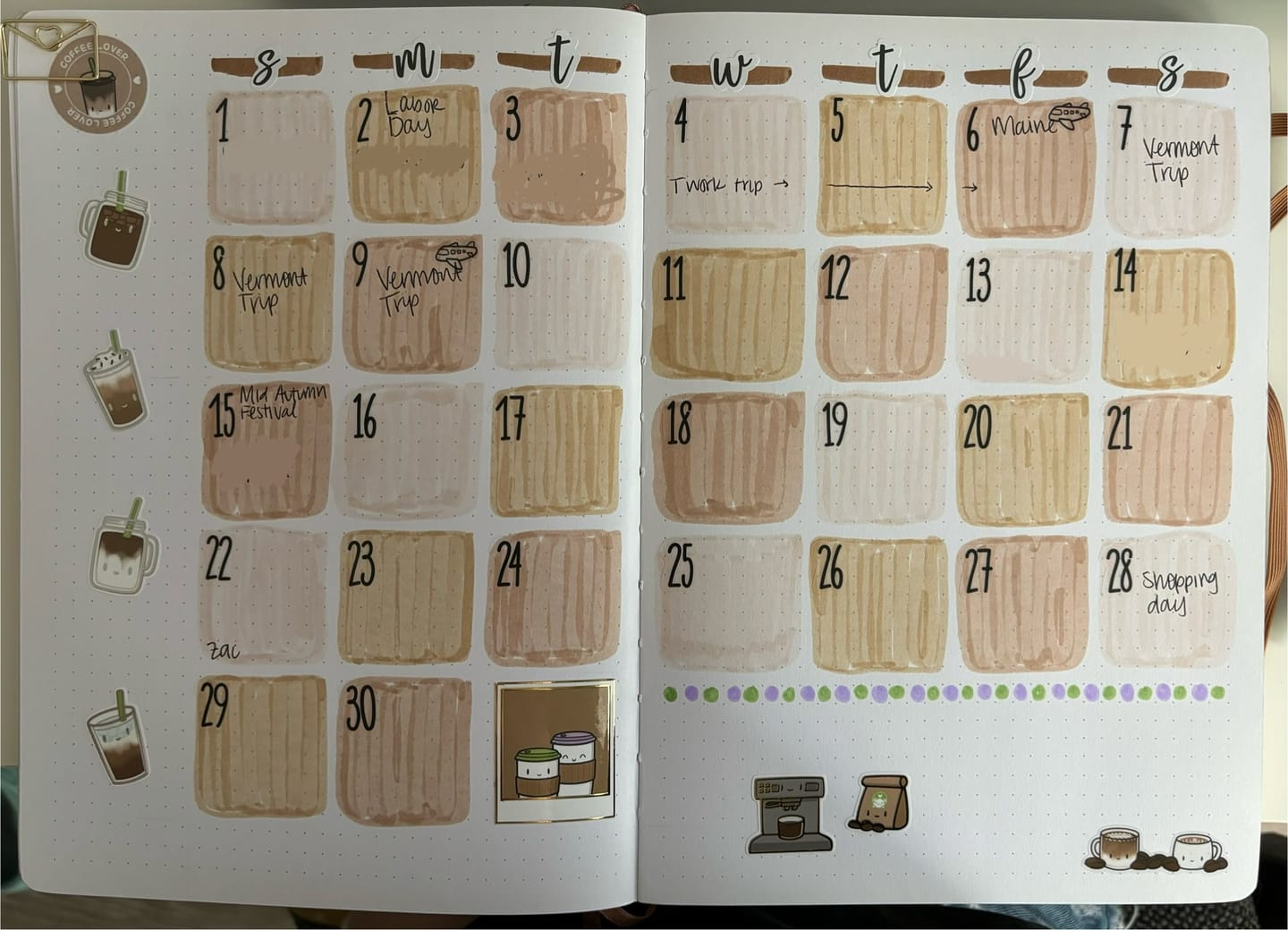Customer photo review of Coffee Lovers Variety Sticker Pack
