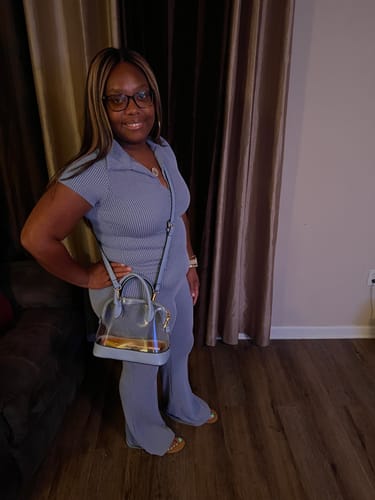 Customer photo review of Dynasty 2pc Pant Set up to 3XL (Denim Blue)