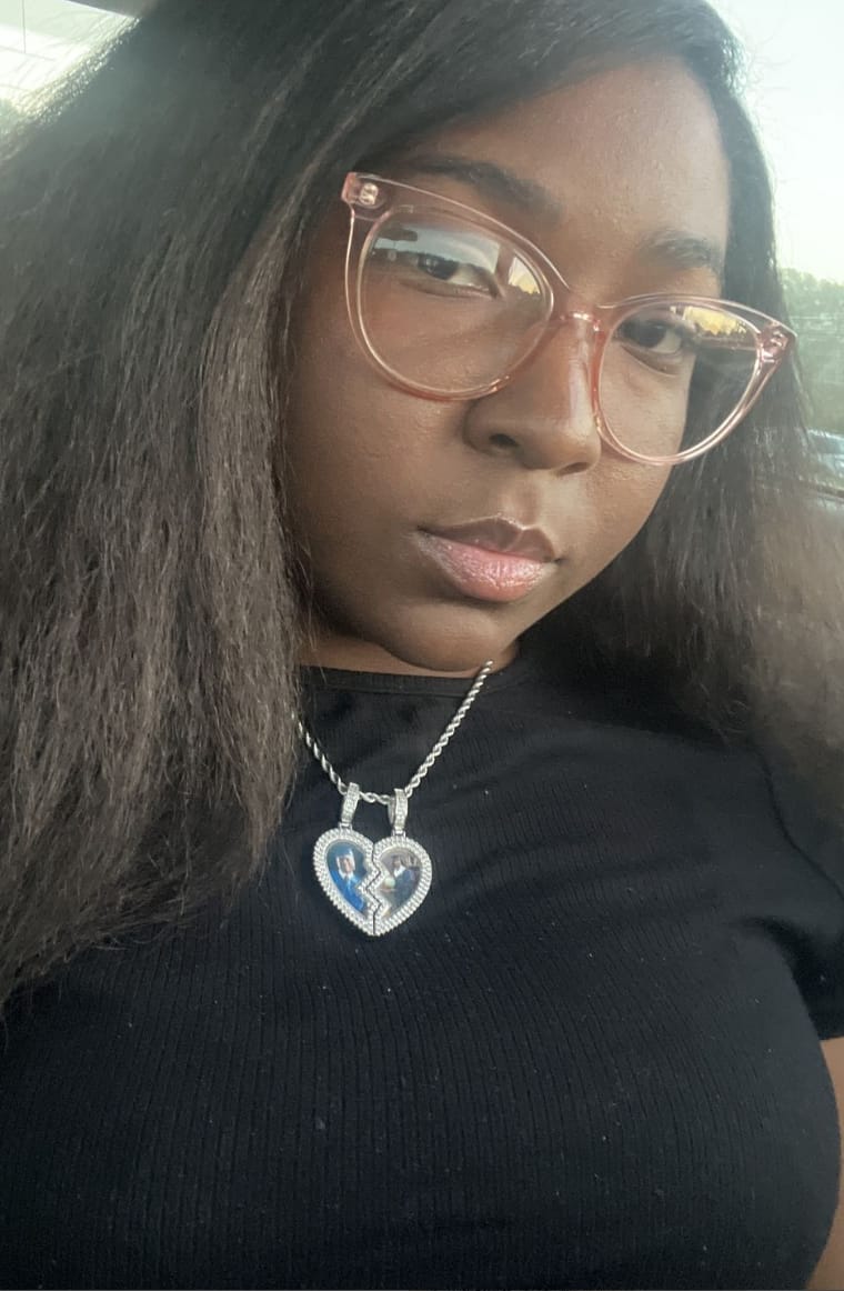 Customer photo review of HEART PIECES PHOTO PENDANT
