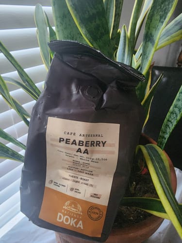 Customer photo review of Café Hacienda Doka Peaberry AA