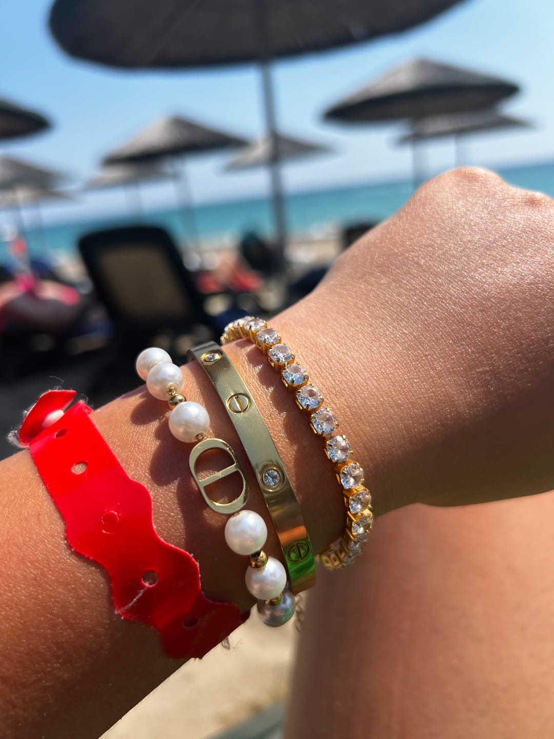 Customer photo review of Tennis Armband | 18K vergoldet