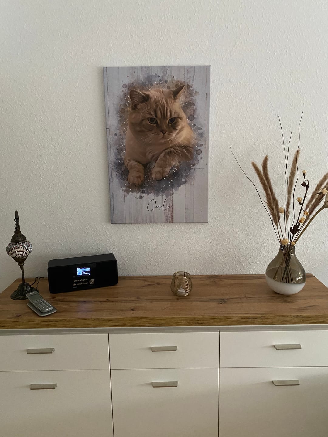 Customer photo review of Deine Katze als Aquarell Tierportrait | Geschenk für Katzenliebhaber