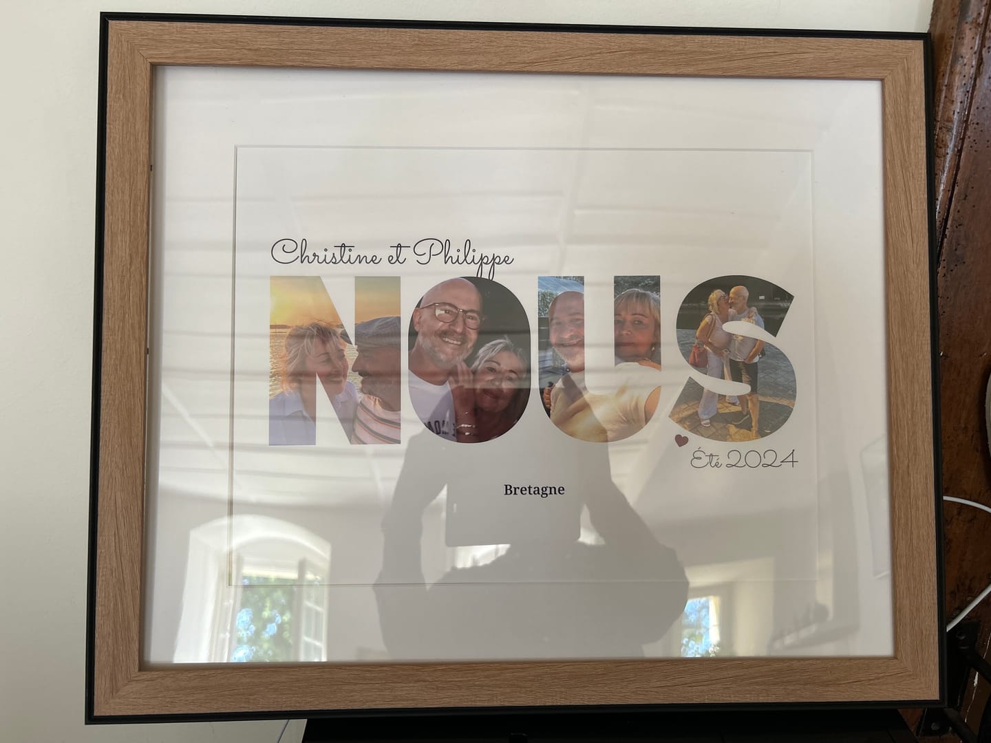 Customer photo review of Nous Lettres - Affiche Personnalisée