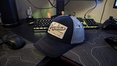 Customer photo review of Waylon Jennings Outlaw Country Trucker Hat