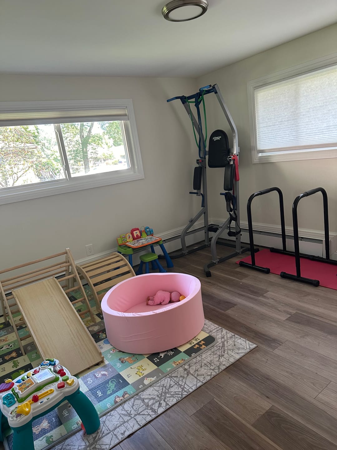 Customer photo review of Hazel - Pikler Triangle Ladder & Rocker Set