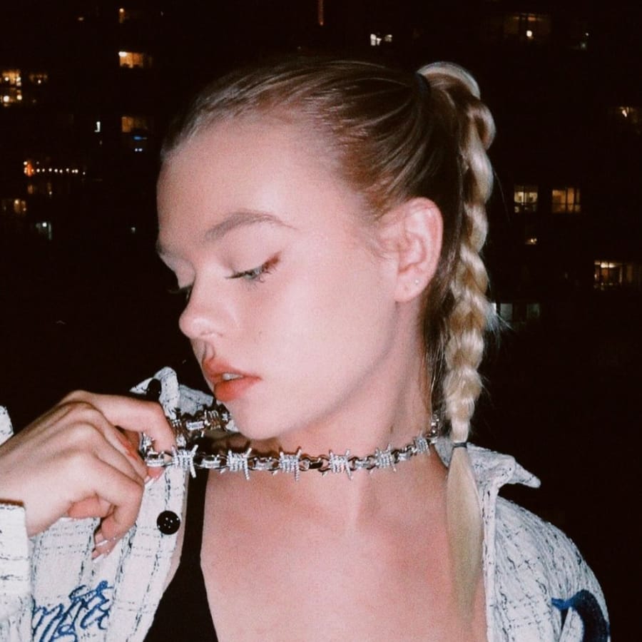 Customer photo review of 19MM Iced Barbed Wire Chain