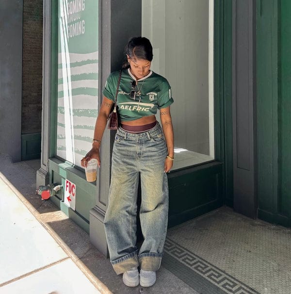 Customer photo review of Aelfric Eden Baggy Jeans