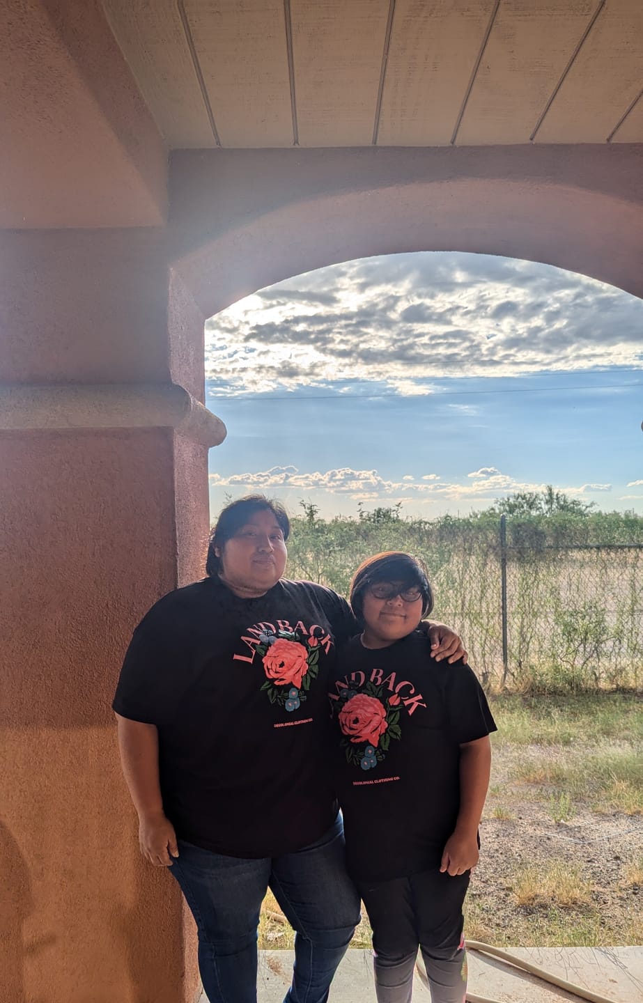 Customer photo review of Rose Land Back T-Shirt
