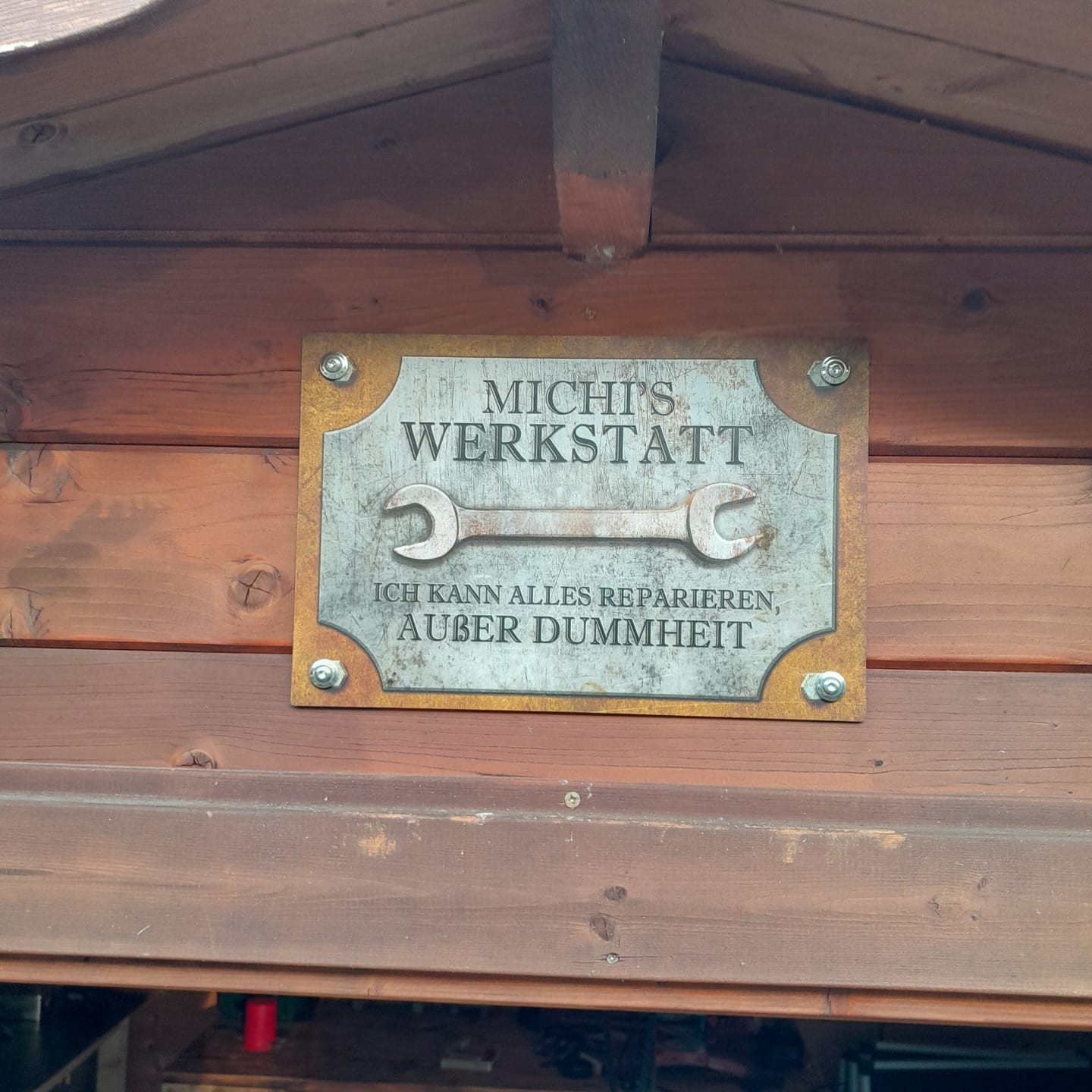 Customer photo review of Für Bastler - Heimwerker-Türschild
