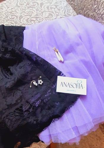 Customer photo review of Fusta Kinga neagra din dantela cu banda elastica