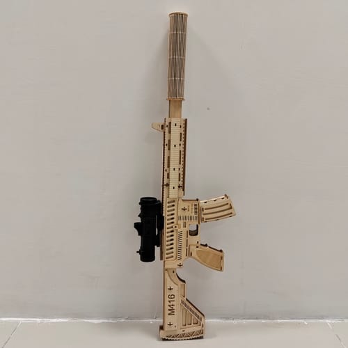 Customer photo review of M416 3D wooden puzzle