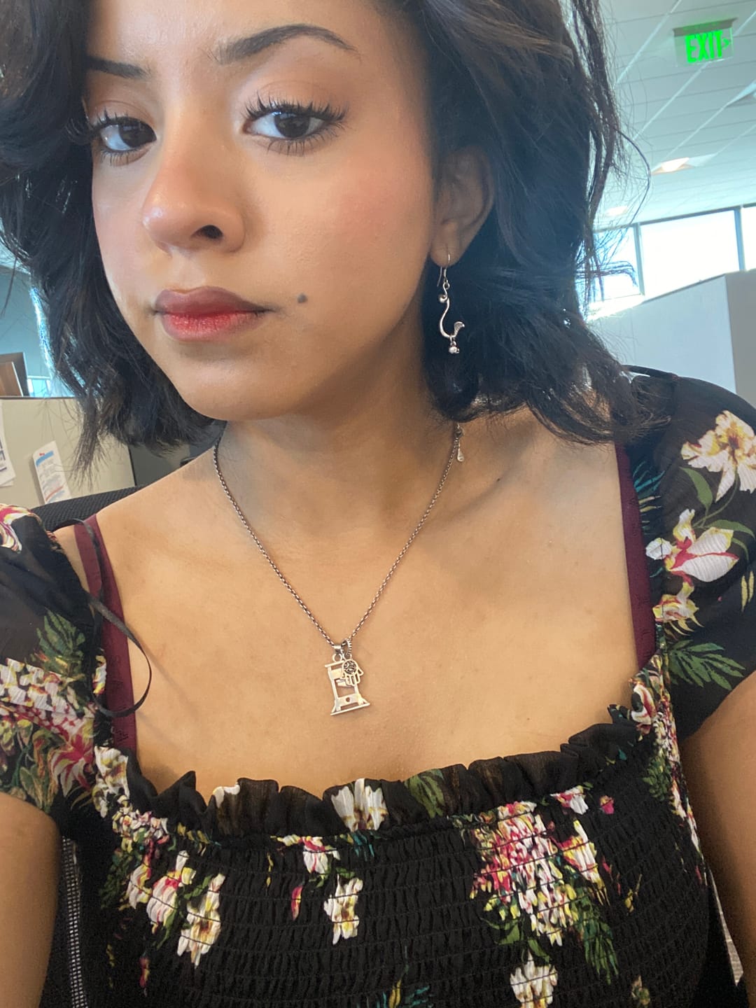 Customer photo review of SNAKE SKULL EARRING