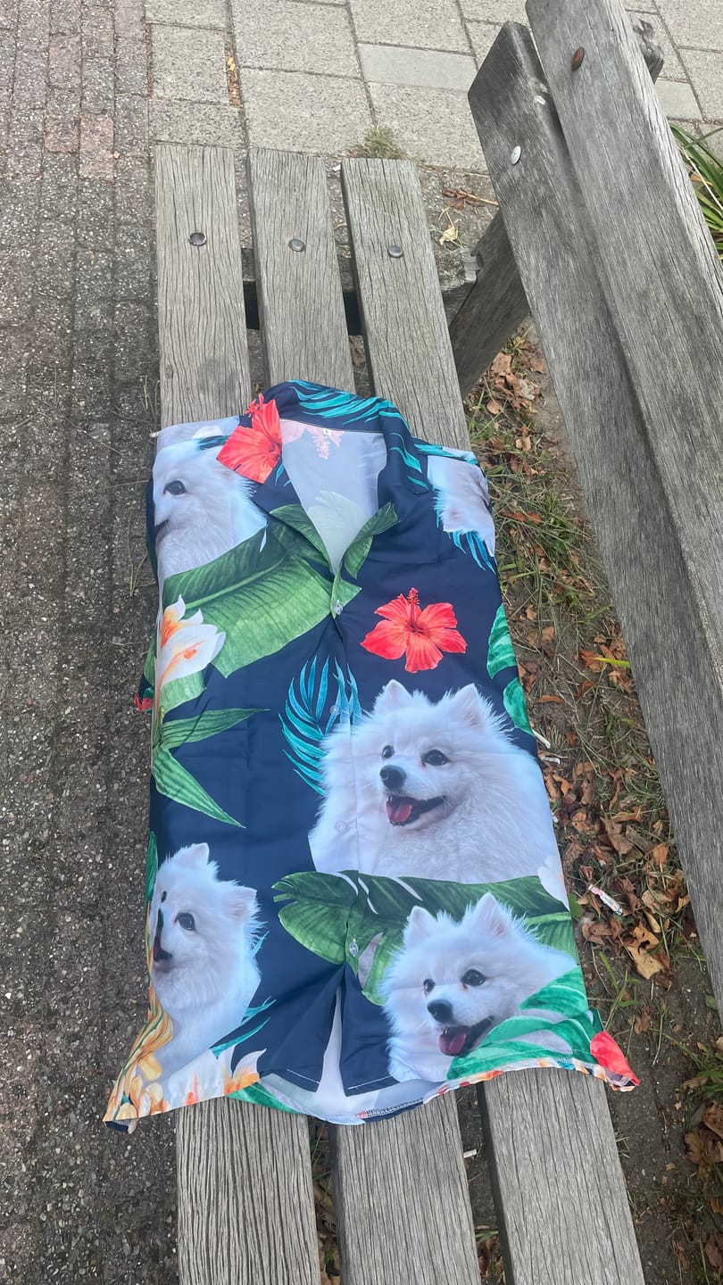 Customer photo review of Jouw foto - Gepersonaliseerd Hawaiiaans hemd