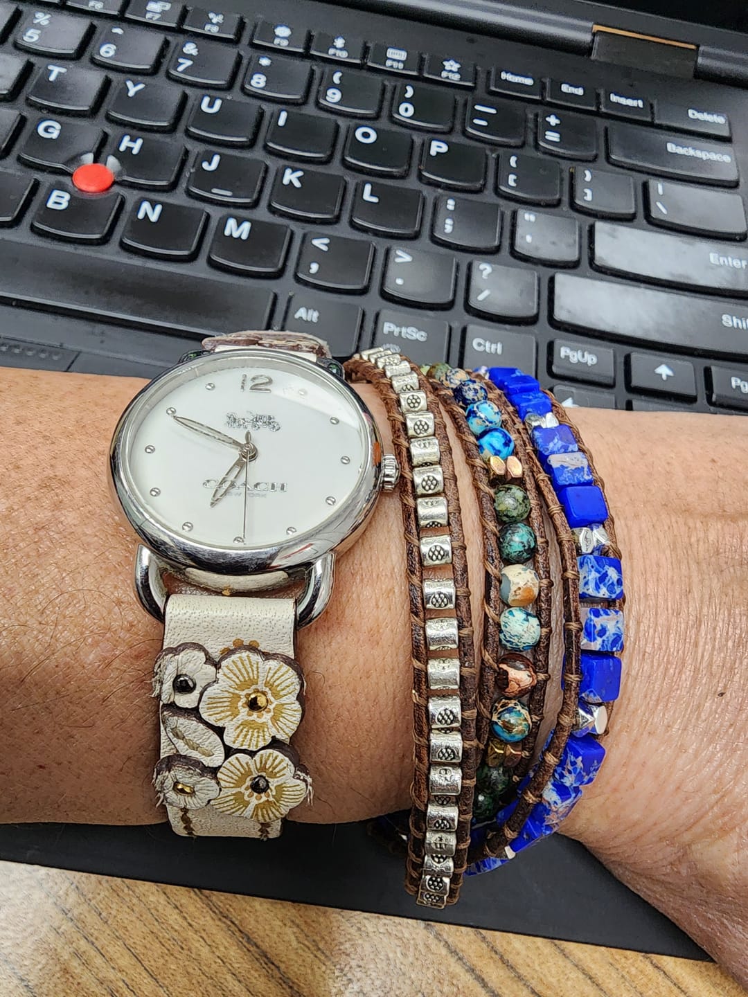 Customer photo review of Namaste Heart Protection Wrap Bracelet