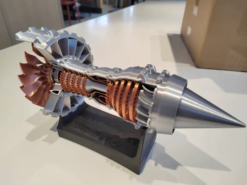 Customer photo review of Rollo Aero Engine Turbofan 3D Print Model