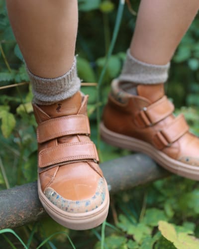 Customer photo review of Sneaker - Cognac confetti