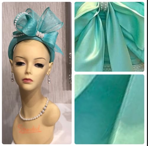 Customer photo review of Machine Made Stiff Sinamay 90cm x 1m - FS002