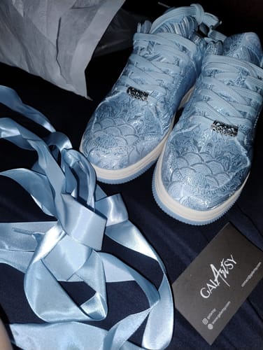 Customer photo review of Nihonga inspired Silk Sneakers