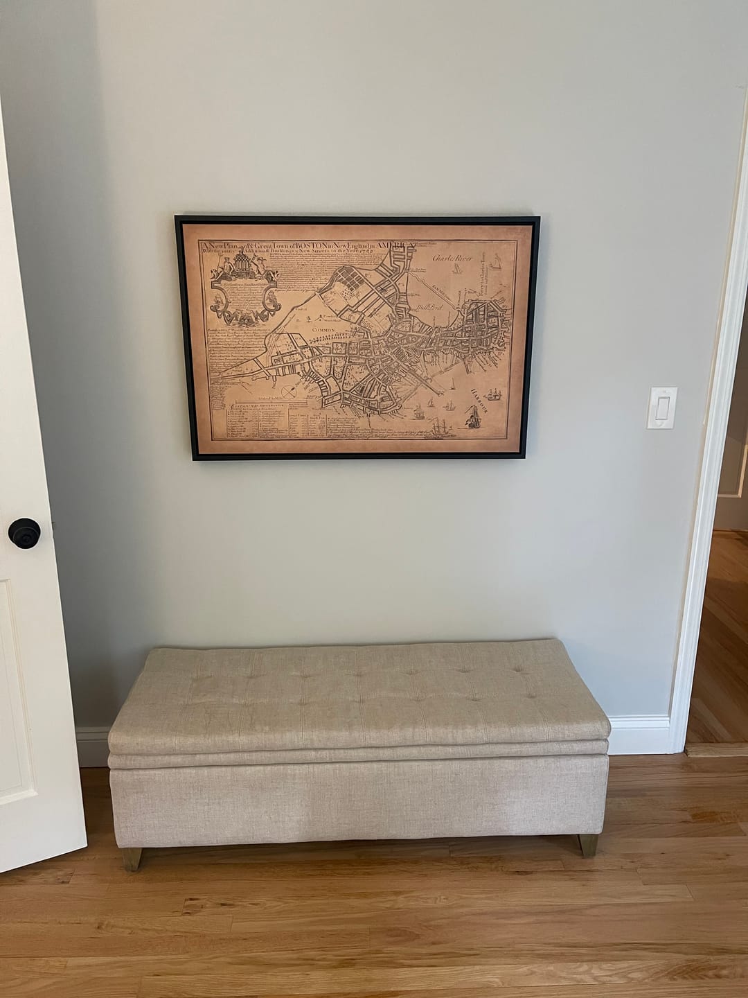 Customer photo review of Old Map of Boston, 1769 by William Price: Beacon Hill, Downtown, North, South, West End