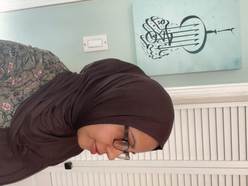 Customer photo review of Jersey Hijab - Chocolate