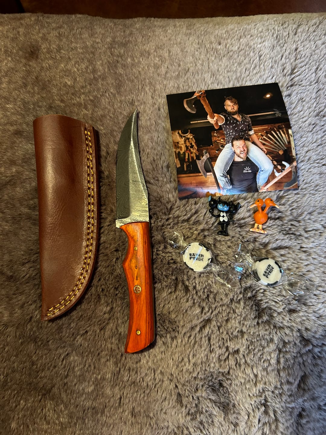 Customer photo review of Seconds Lucky Dip Damascus Knife