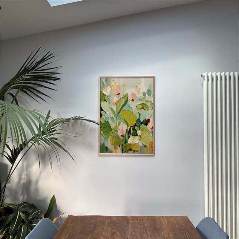 Customer photo review of Colorful Flower Textured Painting Canvas #FP013
