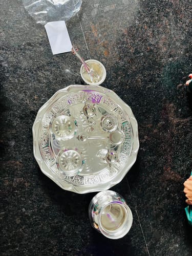 Customer photo review of Designer Pooja Set