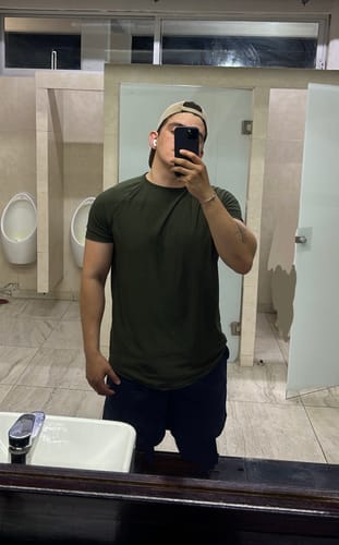 Customer photo review of Training Sport Tee - Army Green