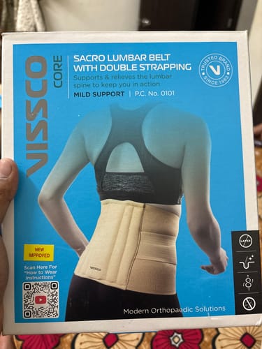 Customer photo review of Sacro Lumbar Belt (Mild Support) | Provides Support to Lower Back | Corrects Posture & Relieves Back Pain (Beige)