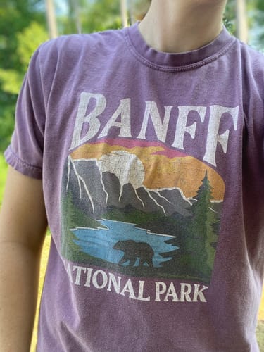 Customer photo review of Banff National Park "Big and Bold" Comfort Colors T-Shirt